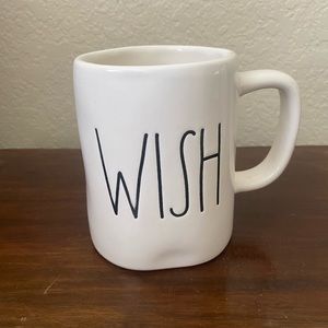 Rae Dunn “WISH” mug by Magenta 4.5” tall